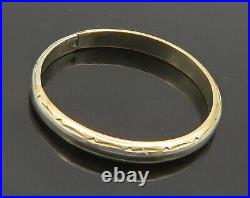14K GOLD Vintage Antique Shiny Large Courtship Band Ring Sz 11 GR017