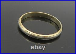 14K GOLD Vintage Antique Shiny Large Courtship Band Ring Sz 11 GR017