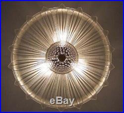 167c Vintage 40's Ceiling Light Lamp Fixture Chandelier antique SUNFLOWER