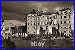 1940 Vintage PRAGUE Czech Republic LARGE FORMAT Czernin Palace Art KARLA PLICKY