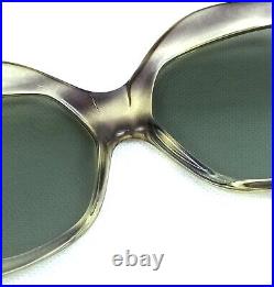 1950's Squared Italy Vintage Sunglasses Oversized Gray Tortoise Acetate Sturdy