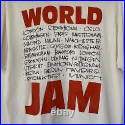 1992 Pearl Jam World Jam Vintage Tour Band Shirt 90s 1990s Soundgarden Grunge