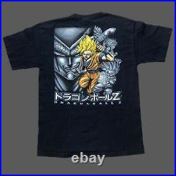 1999 Vintage Dragon Ball Z Goku Vegeta Trunks Cell Super Saiyan Tee Shirt Large