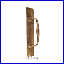 2 large barn DOOR handle pulls solid heavy brass 12 30 cm old vintage style B