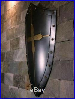 32'' LARGE europian handmade vintage medieval Antique Knight Shield Steel SCA