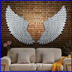 40'' Large Rustic Angel Wing Wall Mount Hanging Art Home Living Decor UK