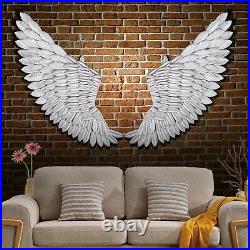 40' Pair of Large Rustic Angel Wing Wall Mount Hanging Canvas Art Bedroom