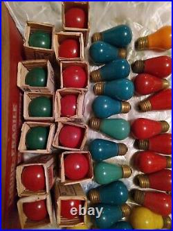 76 10W Vintage 10 Watt Light Bulbs Christmas TESTED & WORKING (13 NOS Ken-Rad)