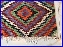 7x11 Large Turkish Kilim Rug Handmade Wool Area Rug Vintage Oriental Boho Rug