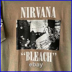 90s Nirvana Bleach Sub Pop Vintage Band Tour Shirt 1990s Soundgarden Pearl Jam