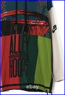 90s Vintage Mens NIKE Alley Hoops Hoodie Basketball Pullover Sweatshirt