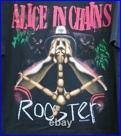 Alice In Chains Rooster T Shirt L Soundgarden Nirvana Layne Staley Grunge