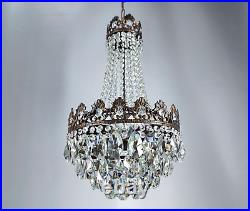 Antique French Chandelier 14, chandelier lighting, Vintage crystal Chandelier
