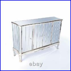 Antique Large Mirrored Glass Sideboard Cabinet Cupboard Shabby Chic French Style