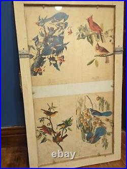 Antique Primitive Large Picture Frame Store Display 37x20 Movie Poster Stand Vtg