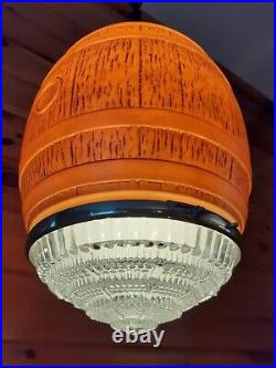 Antique Vtg 1930s Pub/Bar Art Deco Large Hanging/Pendant Ceiling light Fixture