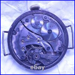 Antique WW1 Wristwatch World War 1 Trench Watch Vintage Large 40mm