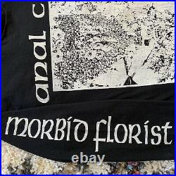 AxCx RARE Vintage 1993 Morbid Florist Relapse Sz L Shirt Seth Putnam Grindcore