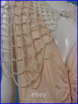 Beautiful 1930s Large Pearl Bead Cape Collar For Dress