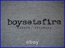 Boysetsfire T-shirt Vintage Triple Star Newark, Delaware Oldschool'99