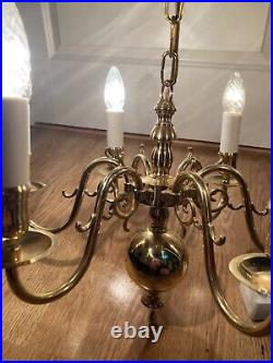 Brass chandelier vintage