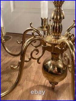 Brass chandelier vintage