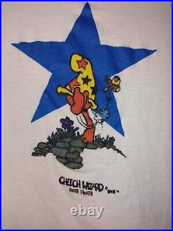 CHEECH WIZARD VTG 1984 Single Stitch Vaughn Bode T-Shirt L Hanes Beefy T RARE
