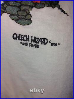 CHEECH WIZARD VTG 1984 Single Stitch Vaughn Bode T-Shirt L Hanes Beefy T RARE