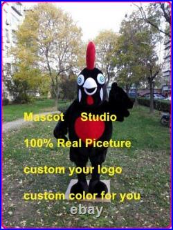 Cock Mascot Costume Suit Cosplay Party Game Dress Outfit Halloween Black 2019