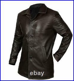 Dean Winchester Distressed Brown Supernatural Leather Coat / Jacket