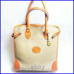 Dooney Bourke Vintage Weekender Gladstone Shopper Tote Handbag Leather RARE