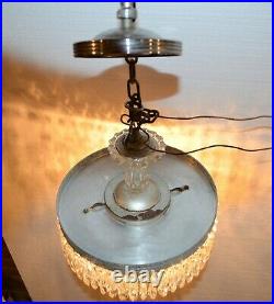 Elegant Vintage 5 Tier Wedding Cake Prism Crystal Chandelier Nice Glass Top Drop