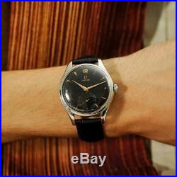 Excellent Omega 2505 Large Jumbo 38mm Steel Manual Wind Swiss Made Gents Watch
