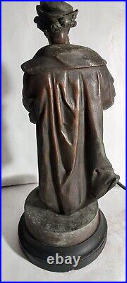 GOLTZIUS Vintage Antique Cast Statue Sculpture 20 by 9 Rare Find Detailed