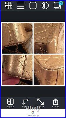 Gorgeous Vintage Metallic Gold Authentic Chanel Bag