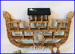 Hand Painted / Signed Noah's Ark 1997 Vintage Ark with Animals And Noah 22 X 15