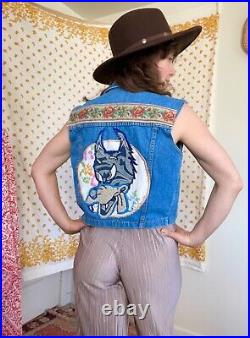 Handmade Vintage Denim Grateful Dead Vest