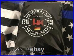Heckler Koch X-LARGE Vintage Style Hoodie HK Logo Sweatshirt 1949 German Flag