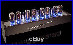 IN-18 Nixie Tubes Clock in Wooden Case Large 8 Tubes UPS FREE Delivery 3-5Days