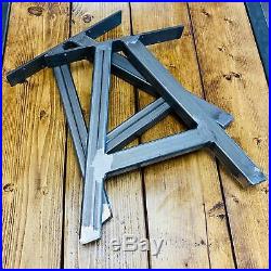 Industrial A Frame Set of 2 Steel Metal Table Legs Dining/Bench/Office/Desk Legs