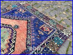 Kitchen Rug, Turkish Rug, Oushak Rugs, ft Large Rug, Vintage rug 3,4 x 5,2 ft