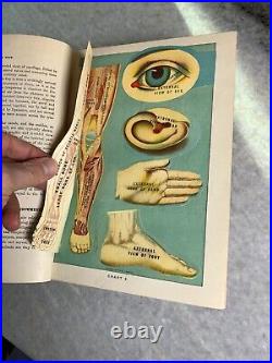 LARGE Antique Vintage Medical Book 1916 LIBRARY OF HEALTH Color Plates Diagrams