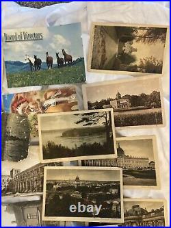 LARGE LOT OF 48 Antique Vintage Postcard Collection 1900-1980s! Military, Birth