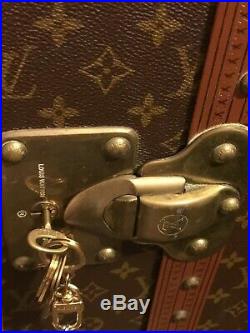 LE WARDROBE LOZINE Louis Vuitton Vintage Large Steamer Wardrobe Trunk