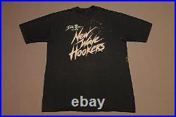 L vtg 80s 1985 NEW WAVE HOOKERS traci lords PORNO MOVIE promo t shirt 75.123