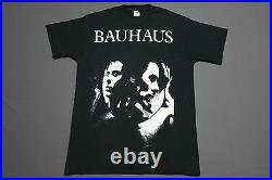 L vtg 80s/90s BAUHAUS t shirt goth post punk 8.114