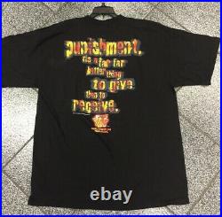 Large 90's 1998 WWF Shirt T-shirt Tee Vintage World Wrestling WWE RAW Smackdown