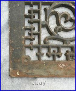 Large Antique Cast Iron Cold Air Return Vent Decorative Old 20x28 Vtg 1455-16