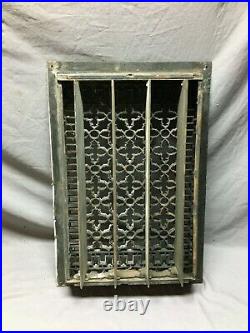 Large Antique Cast Iron Gothic Heat Grate Register 16x24 Vent Old VTG 1021-20B
