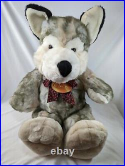 Large Husky Wolf Dog Plush Toys R Us Vintage 1997 Geoffrey Soft Classics Rare